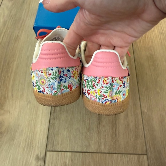 Adidas Kids Samba Sneakers - Pink and Gray Floral - Picture 6 of 7
